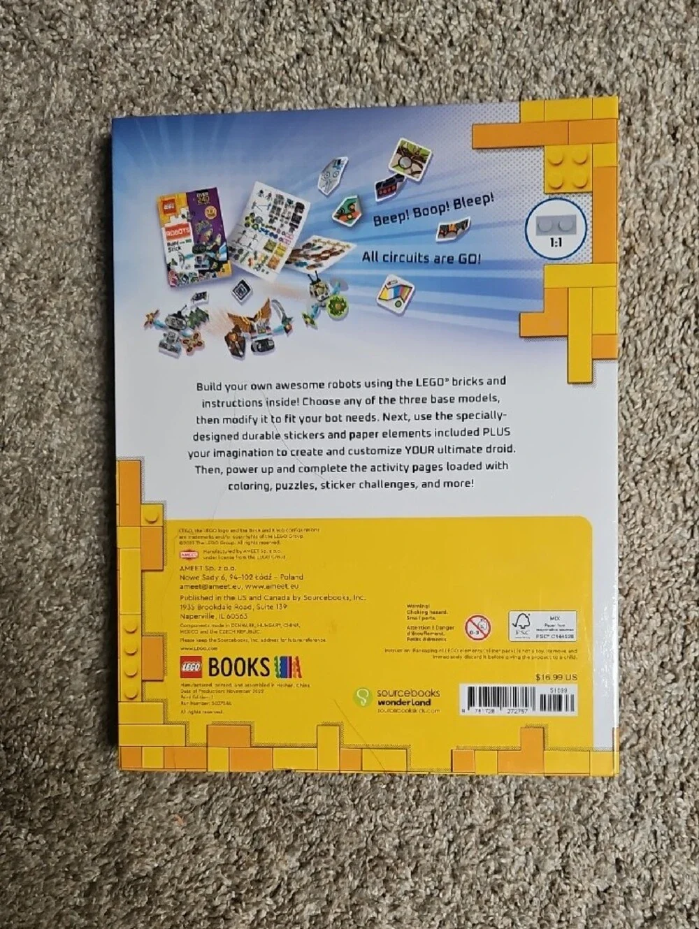 LEGO Robots Build and Stick Kit